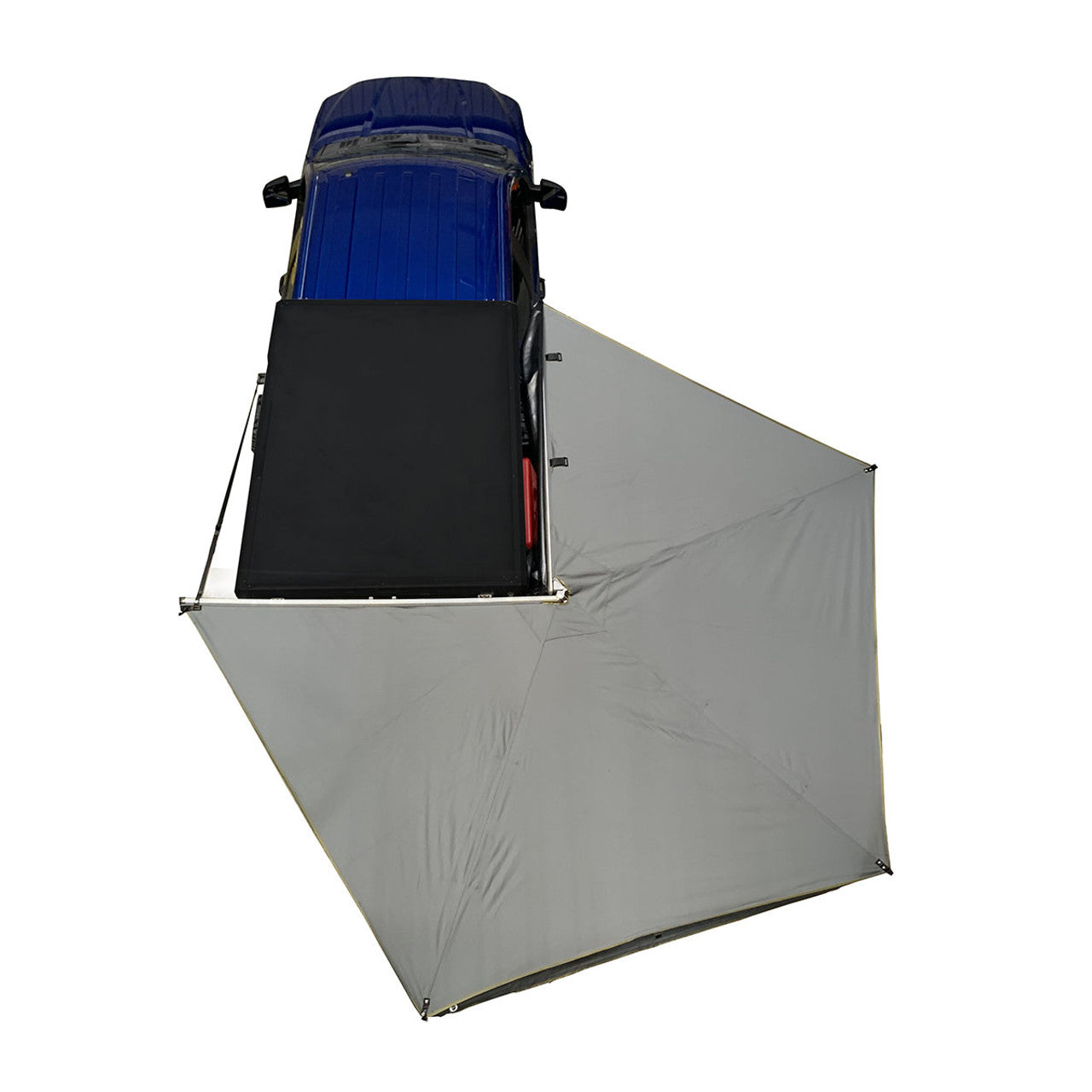 OVS Nomadic 270 LT Awning - Passenger Side 270 Degree Awning - Dark Gray With Black Travel Cover