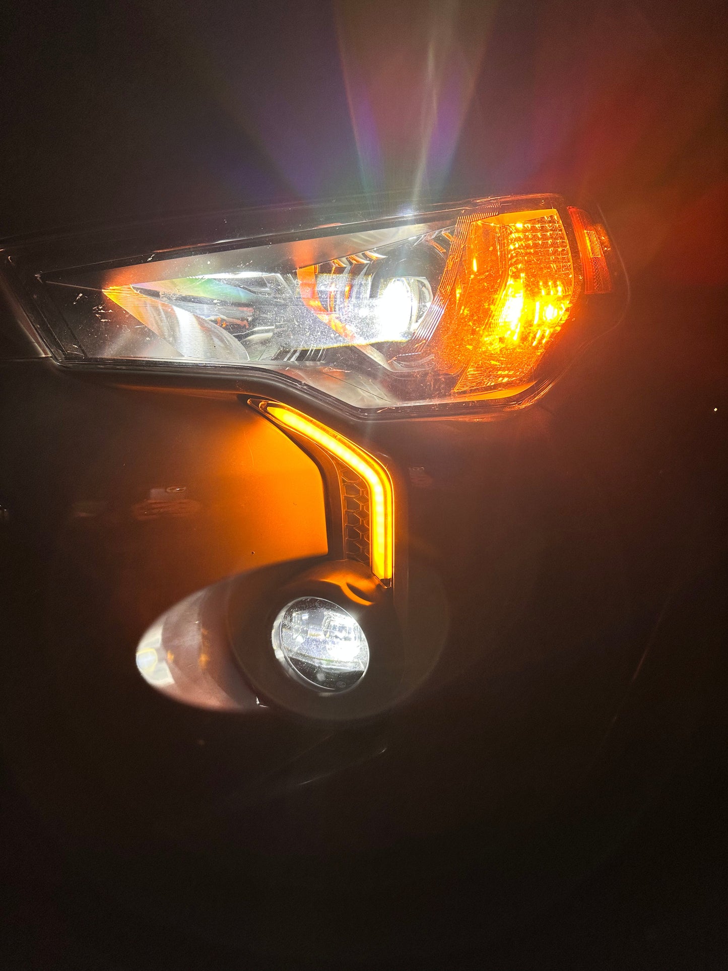 Switchback Fog Bezel Accent Lights Amber 2014-2023 Toyota 4Runner