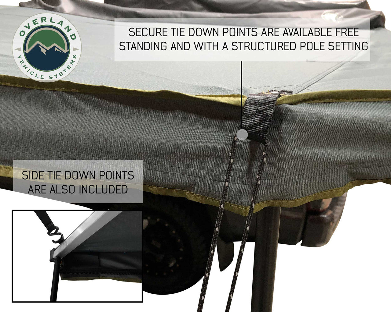 OVS Nomadic Awning 270 Awning & Wall 1, 2, & 3, Mounting Brackets - Driverside