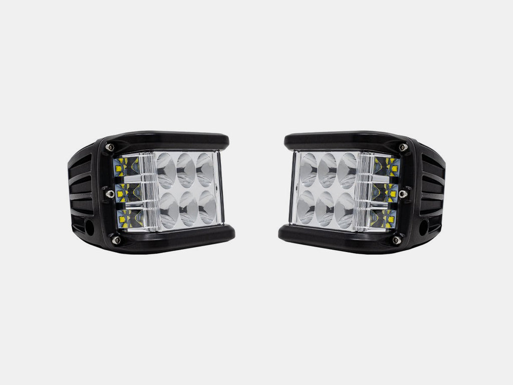 Cali Raised LED Side Projecting LED Pods Pair