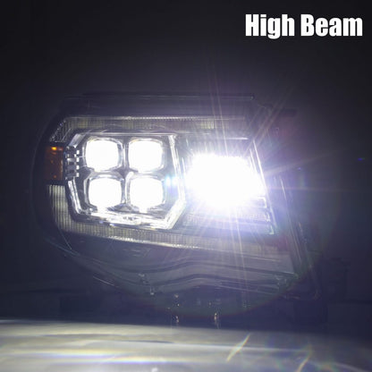 Alpharex NOVA-Series LED Projector Headlights Alpha-Black 05-11 Toyota Tacoma
