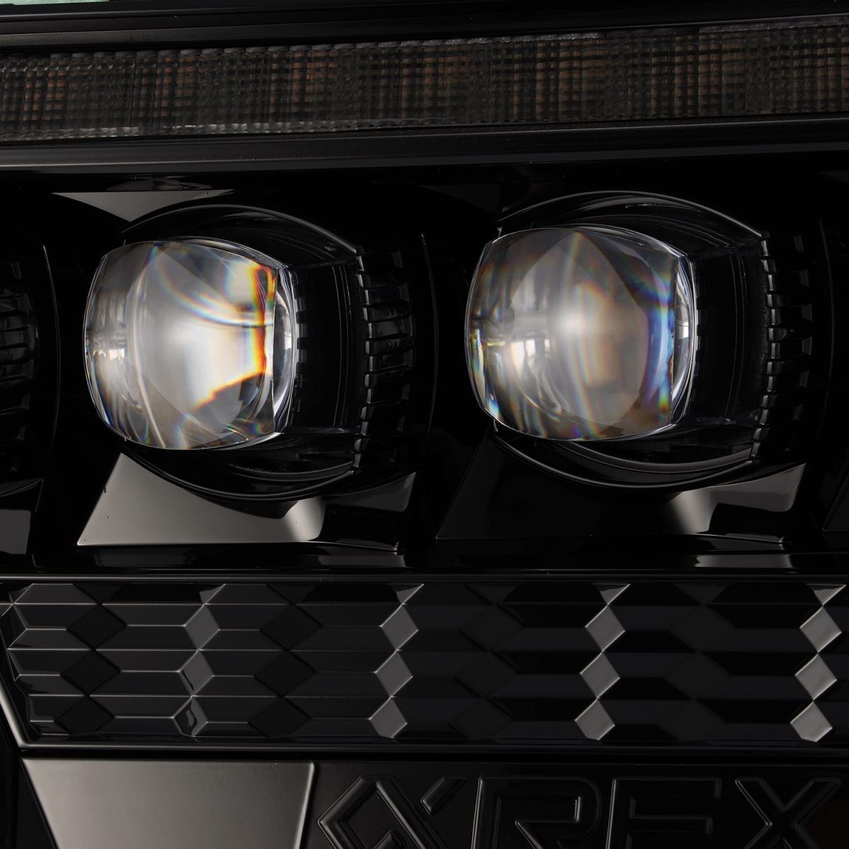 Alpharex NOVA-Series LED Projector Headlights Alpha-Black 12-15 Toyota Tacoma