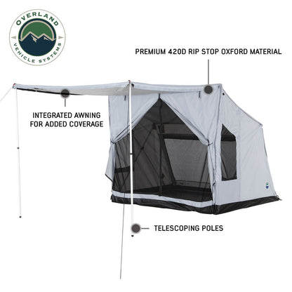 OVS LD P.S.T. Portable Safari Ground Tent Large, Grey Body & Grey Trim