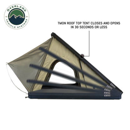 LD TMON Clamshell Aluminum Hard Shell Roof Top Tent - 2 Person Capacity