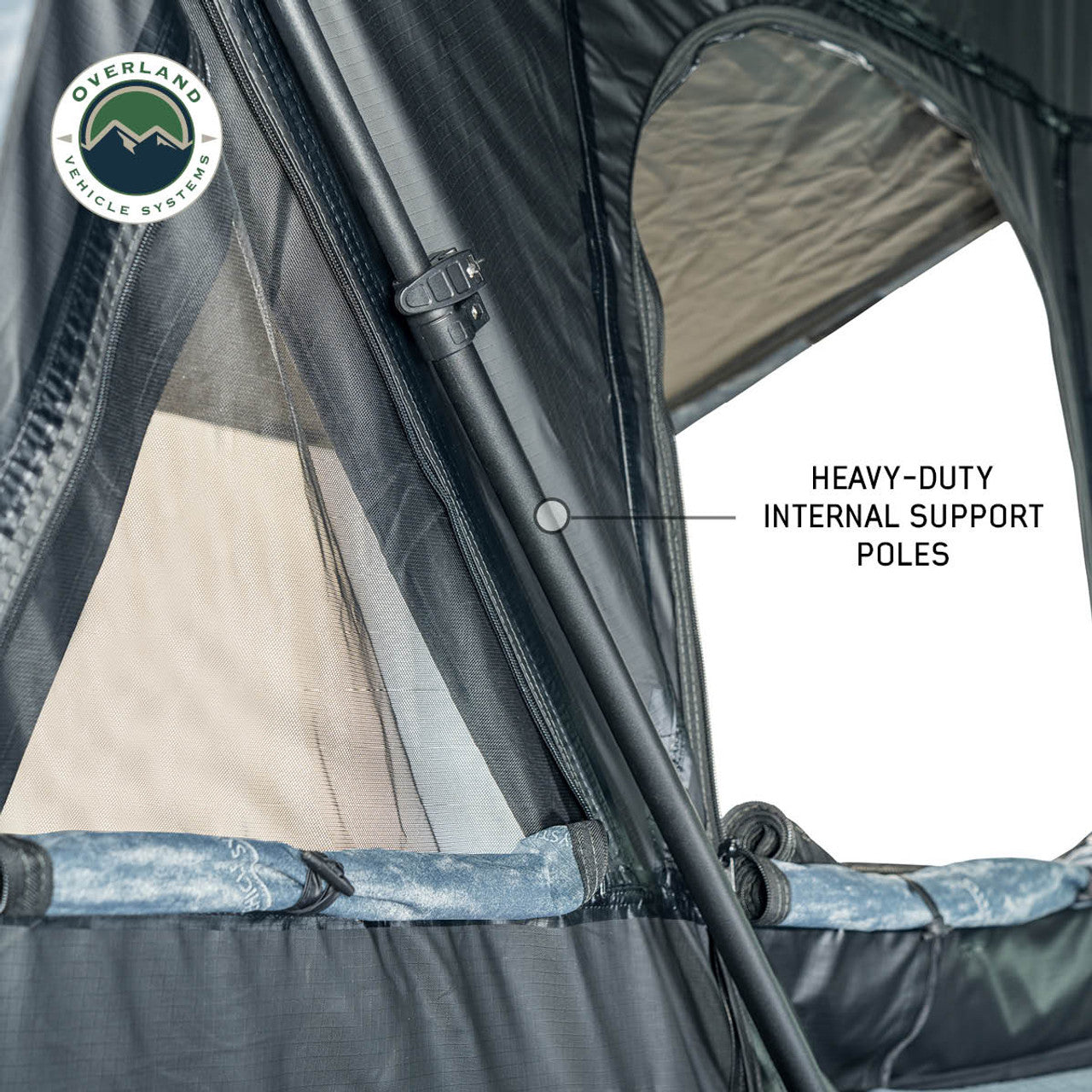 OVS XD Everest Cantilever Aluminum Roof Top Tent - Grey Body & Black Rainfly