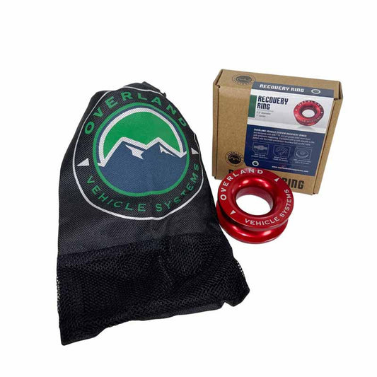 OVS Recovery Ring 2.5" 10,000 Lb. Red With Storage Bag