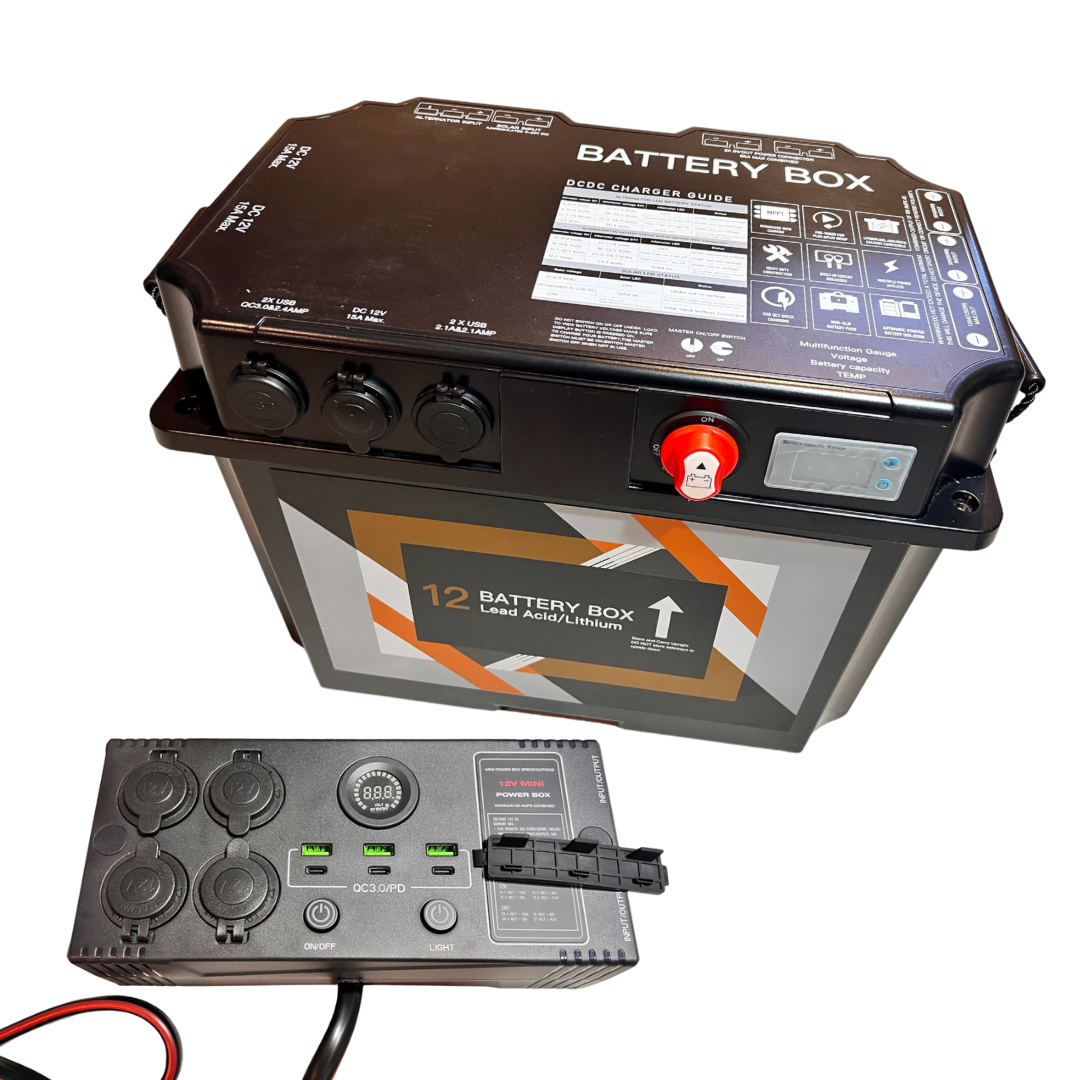 Thrashed Portable Battery Box with Expansion Power Station