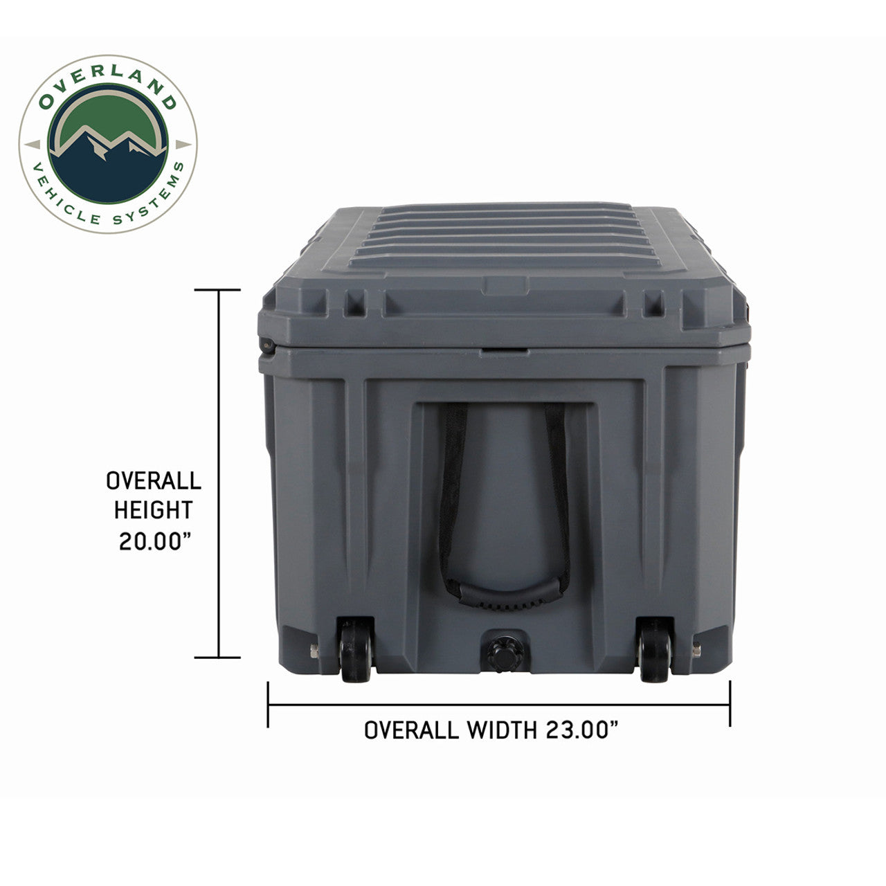 D.B.S. Dark Grey 169 QT Dry Box With Wheels, Drain, And Bottle Opener