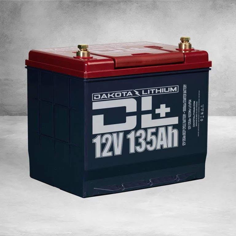 Dakota Lithium DL+ 12V 135AH Dual Purpose 1000CCA Starter Battery Plus Deep Cycle Performance