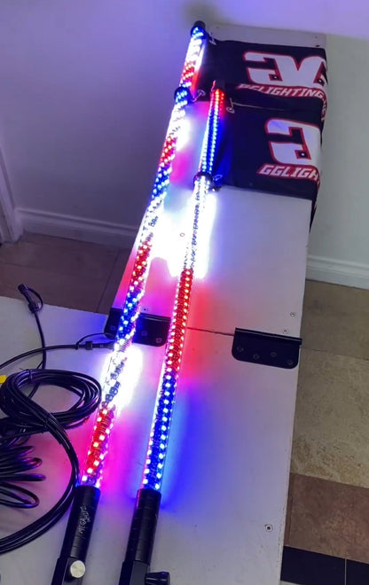 Mega Whipz 4 Foot 72 LED Per Meter Whip Light
