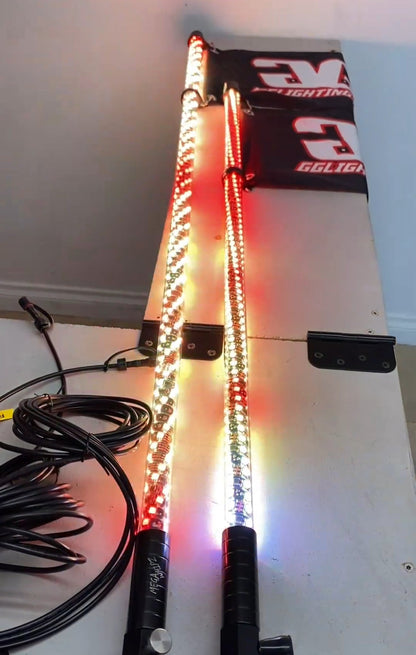 Mega Whipz 6 Foot 60 LED Per Meter Whip Light