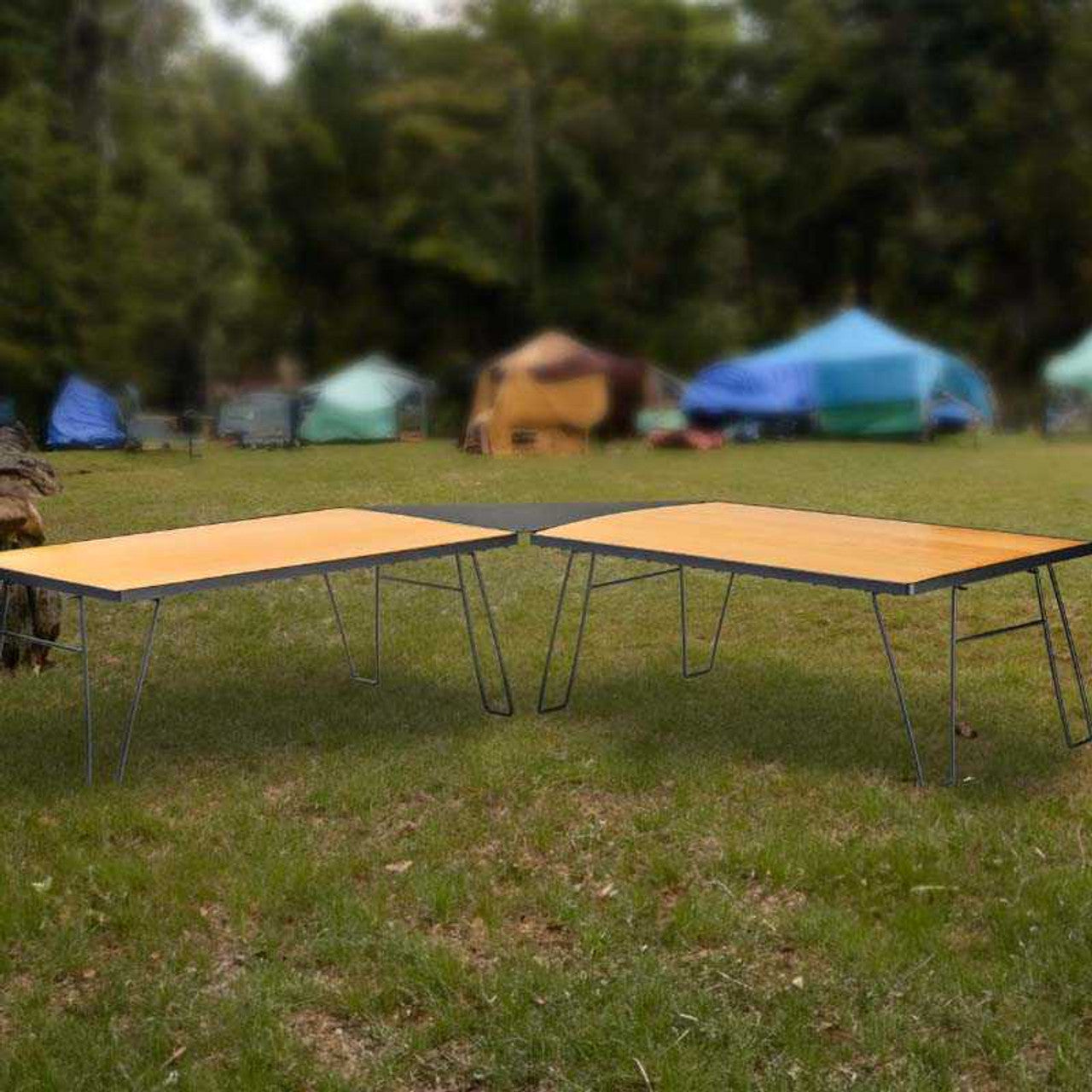 OVS Kick It Camp Table - Wood Base & Storage Bag