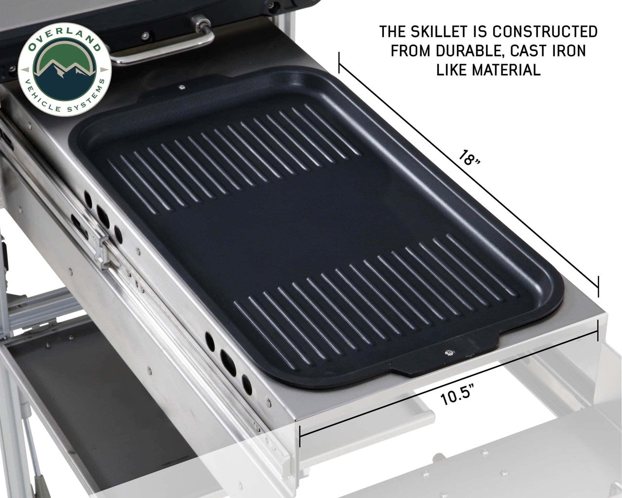 OVS Komodo Camp Kitchen - Dual Grill, Skillet, Rocket Tower, More - Stainless Steel
