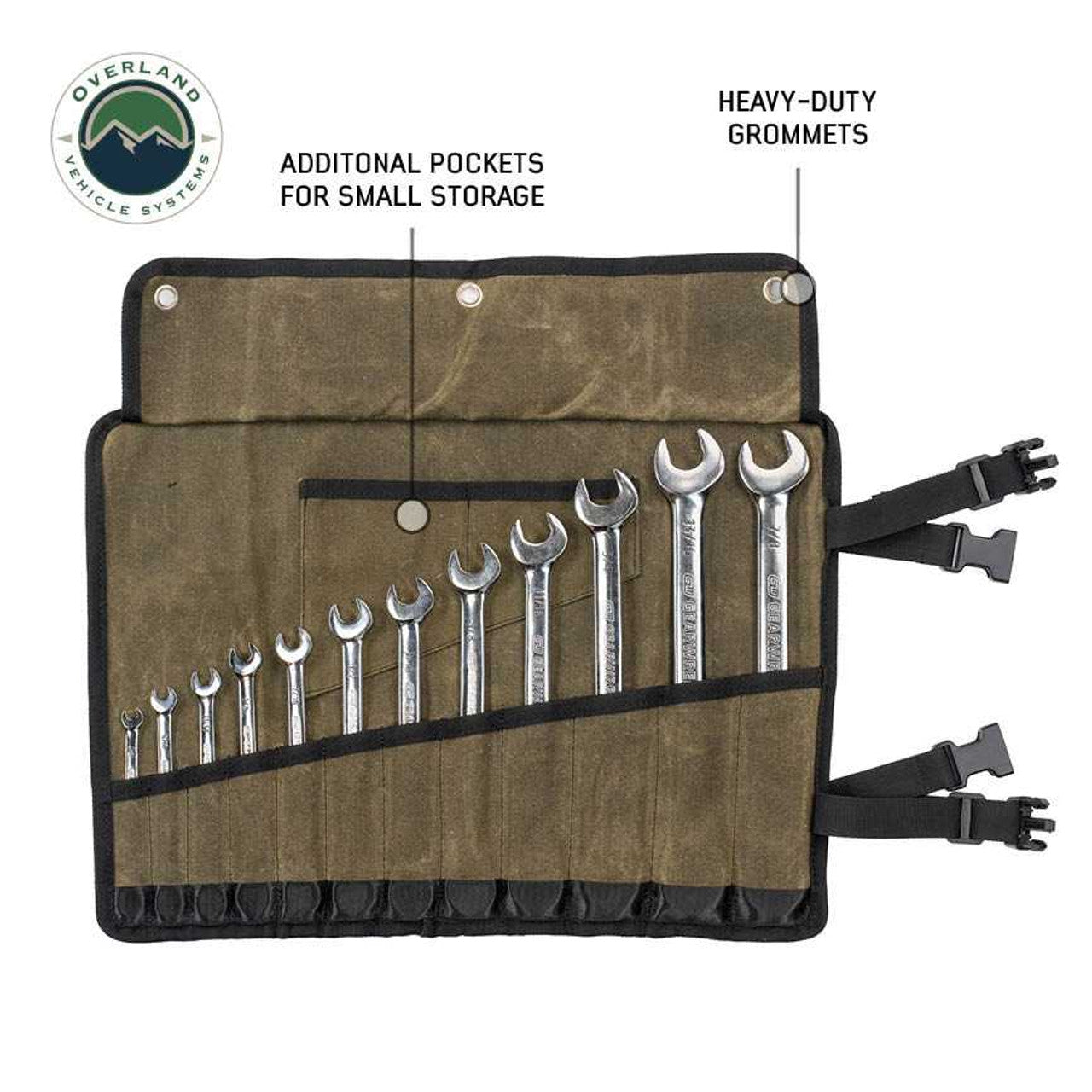 OVS Wrench Tool Roll #16 Waxed Canvas Storage Bags