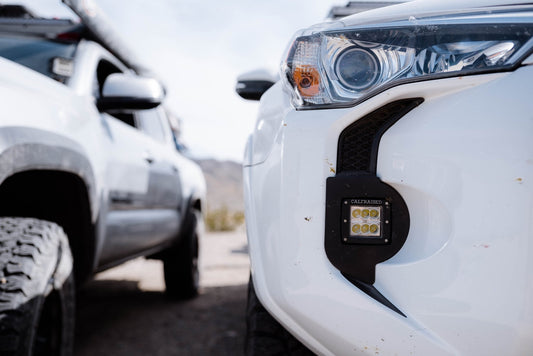 Cali Raised LED Fog Light Pod Replacements Bracket Kit 2014-2024 Toyota 4Runner