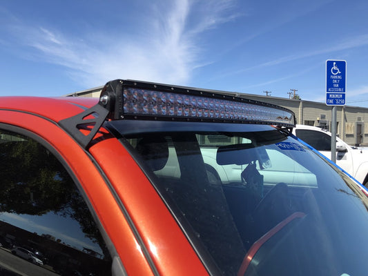 Cali Raised LED 52" Curved LED Light Bar Roof Bracket Kit 2005-2022 Toyota Tacoma