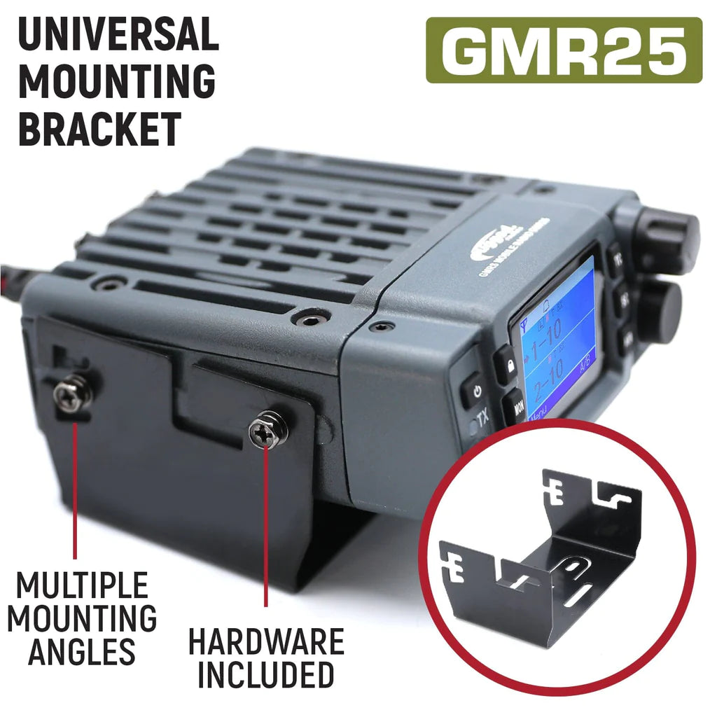 Rugged Radios GMR25 Waterproof GMRS Mobile Radio with Stealth Antenna