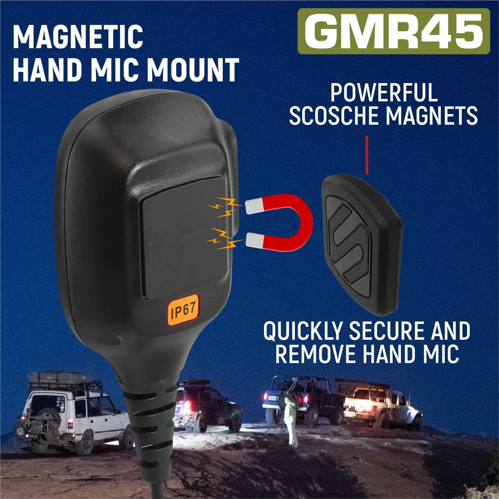 Rugged Radios GMR45 High Power GMRS Mobile Radio with Stealth Antenna