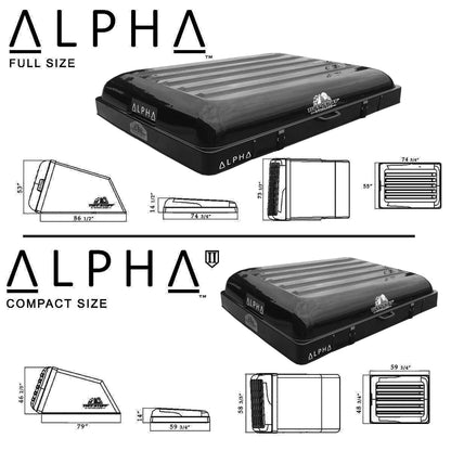 Alpha Hardshell Rooftop Tent, ABS, 2-3 Person, Tuff Stuff Overland