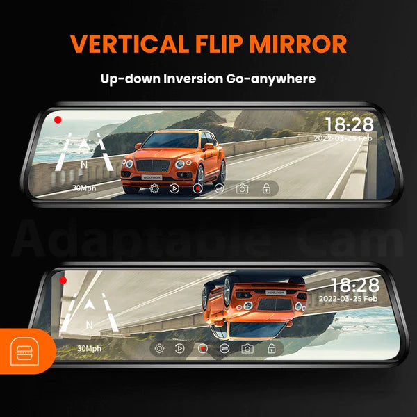 WOLFBOX G900 4K Touch Screen Smart Mirror Dash Cam