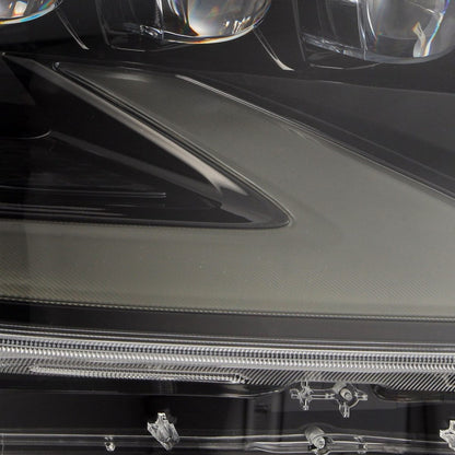Alpharex NOVA-Series LED Projector Headlights Alpha-Black 14-19 Lexus GX460
