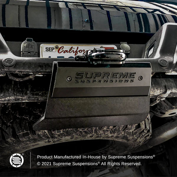 Supreme Suspensions Hitch Skid Plate with 3/4" D-Ring Shackle & 30' Recovery Tow Strap - Mid-Atlantic Off-Roading
