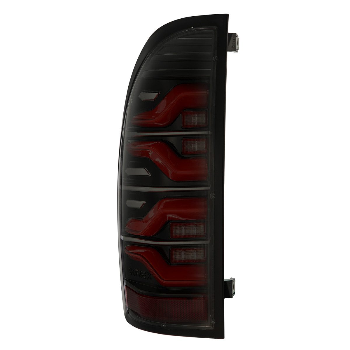 Alpharex LUXX-Series LED Tail Lights Black-Red 05-15 Toyota Tacoma