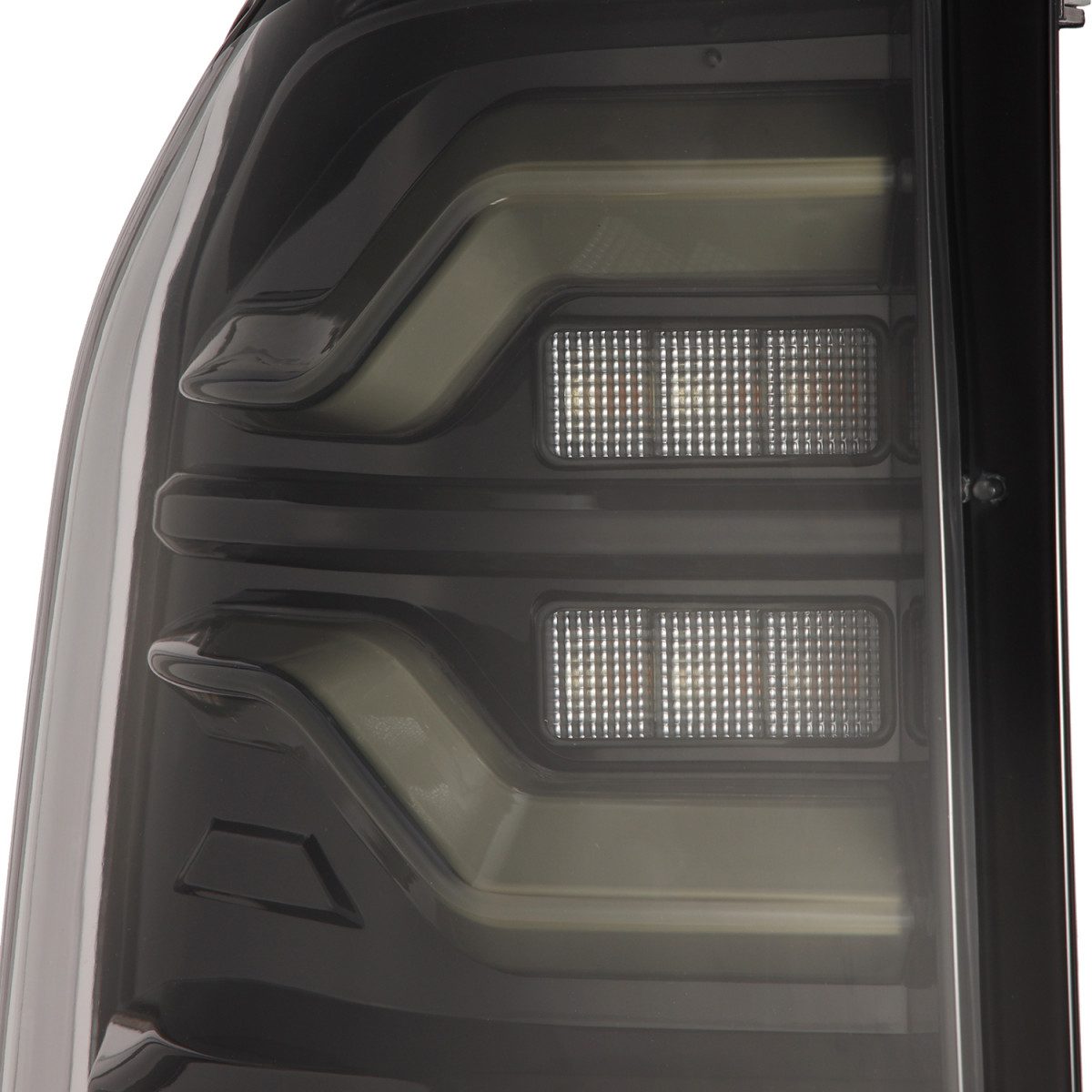 Alpharex LUXX-Series LED Tail Lights Black 14-21 Toyota Tundra