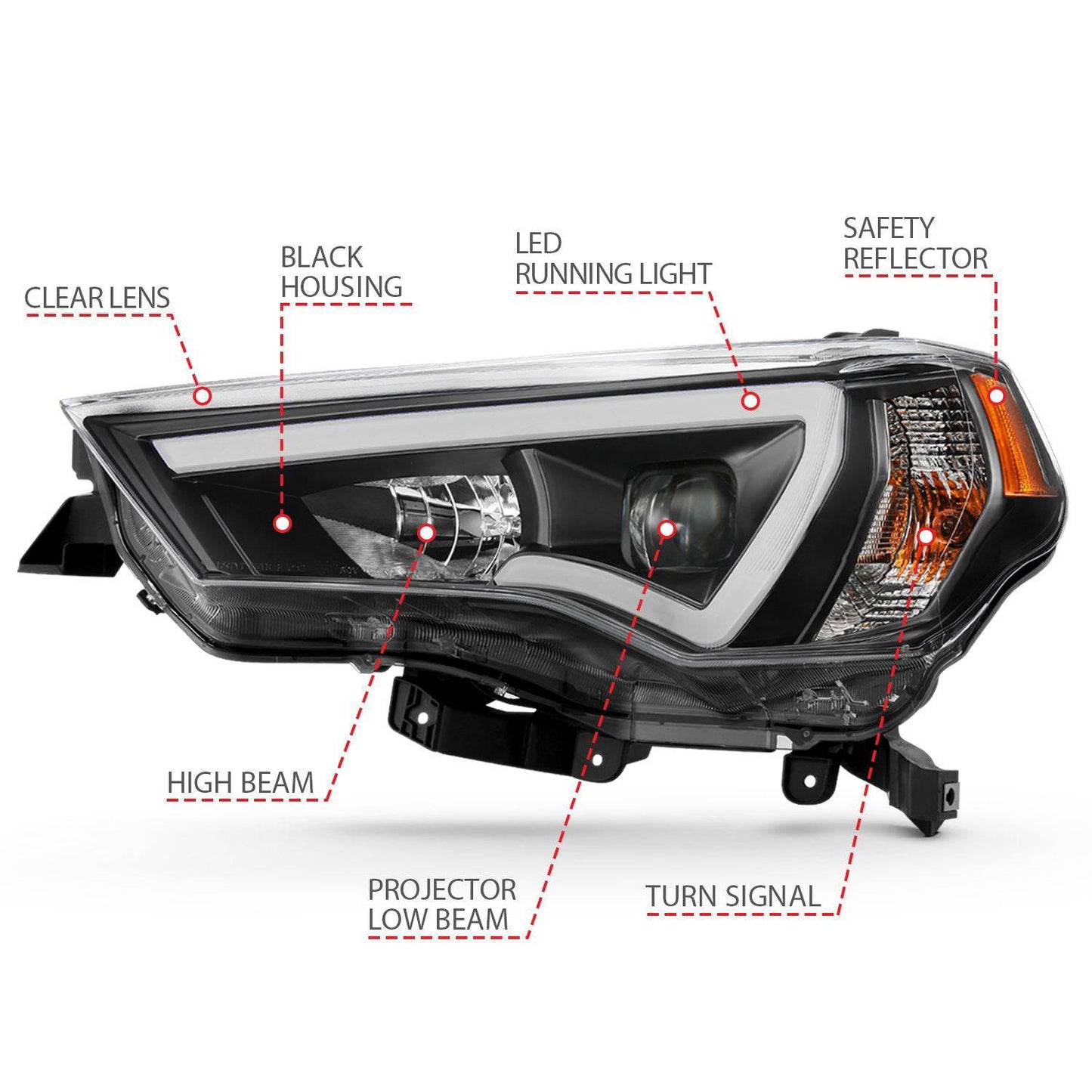 Projector Headlights Toyota 4Runner 14-20 - Mid-Atlantic Off-Roading