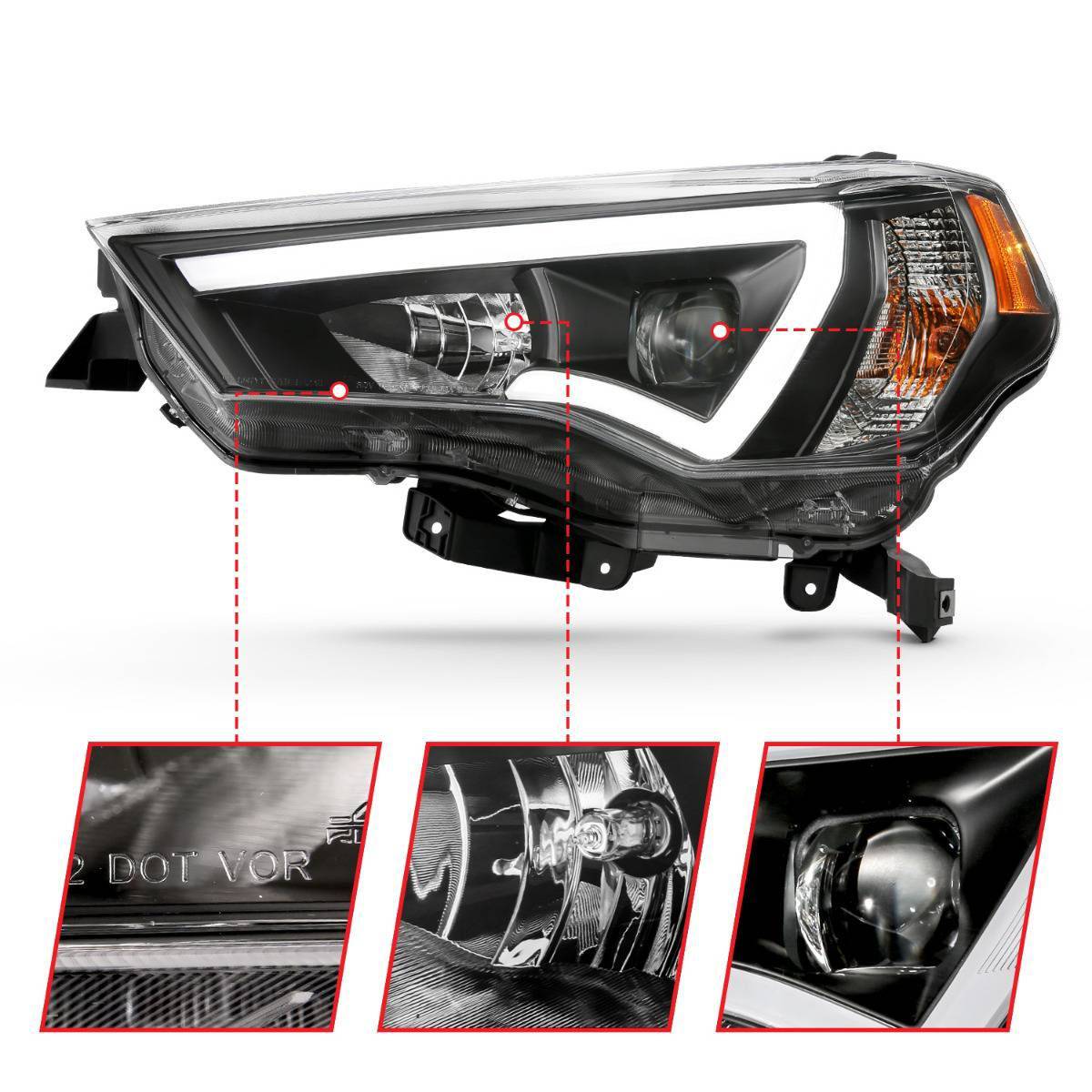 Projector Headlights Toyota 4Runner 14-20 - Mid-Atlantic Off-Roading
