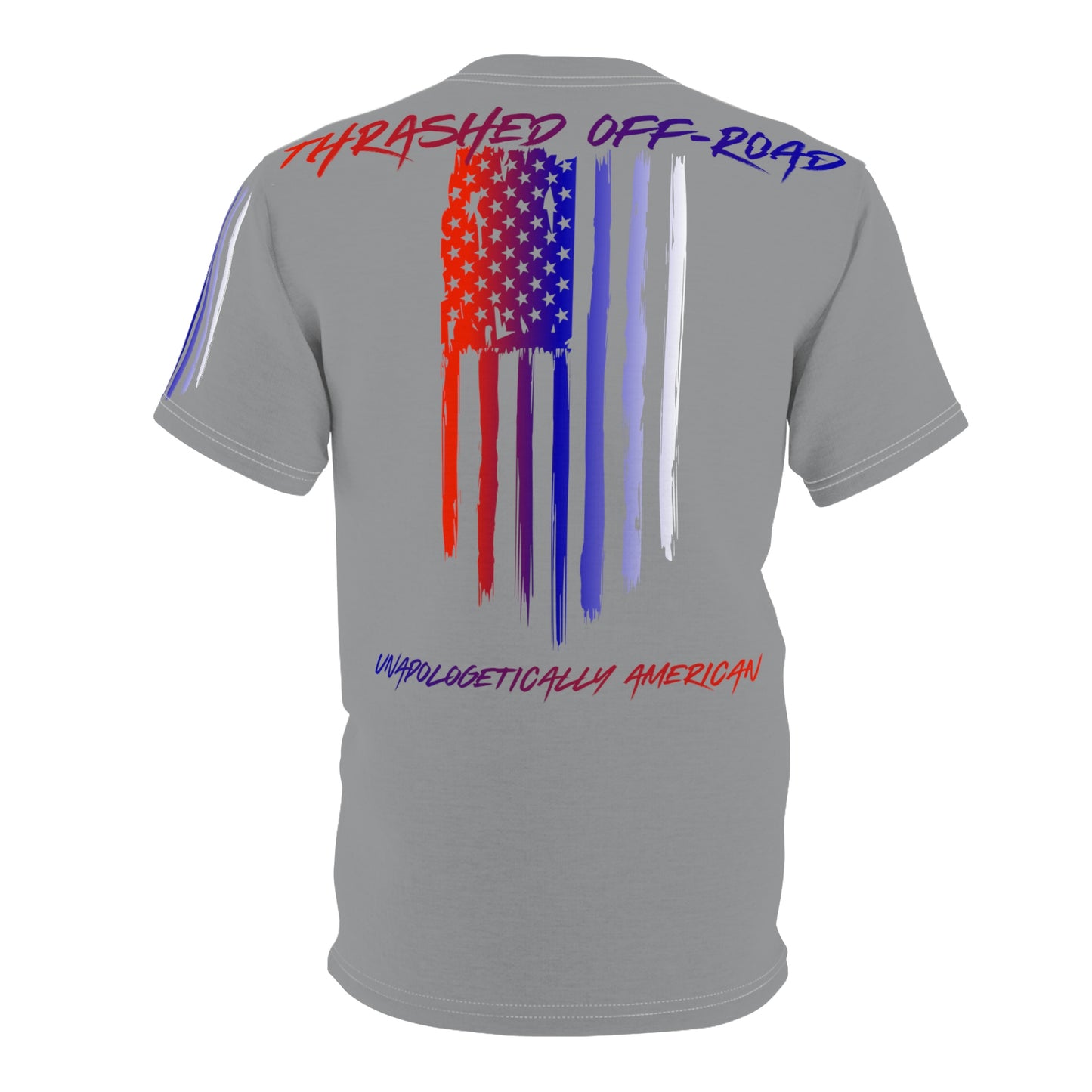 Thrashed Off Road Unapologetically American With Logo & Sleeve Print