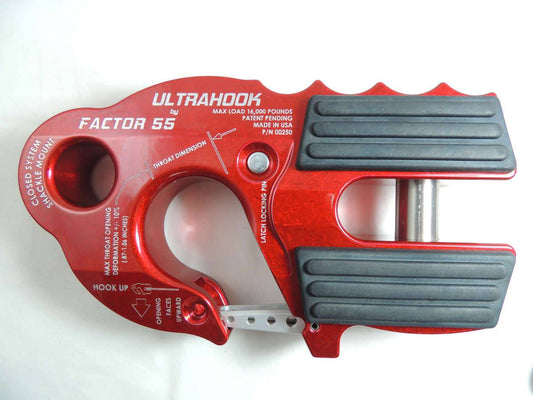 Factor 55 Ultralink Winch Hook (Red) - Mid-Atlantic Off-Roading