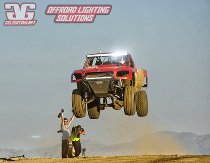 toyota race truck jump high blagg desert racing 30" Race Series Single Row LED Light Bar
