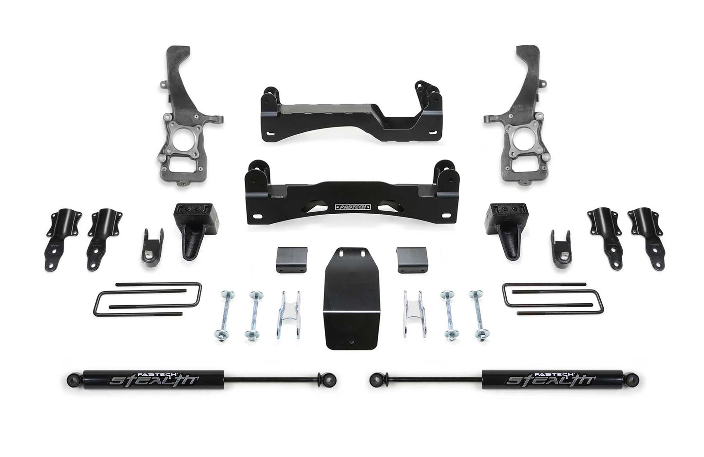 Fabtech 6 Inch Lift Kit with Front Shock Coilover Spacers & Rear Stealth Shocks Ford F150 2021 - Mid-Atlantic Off-Roading