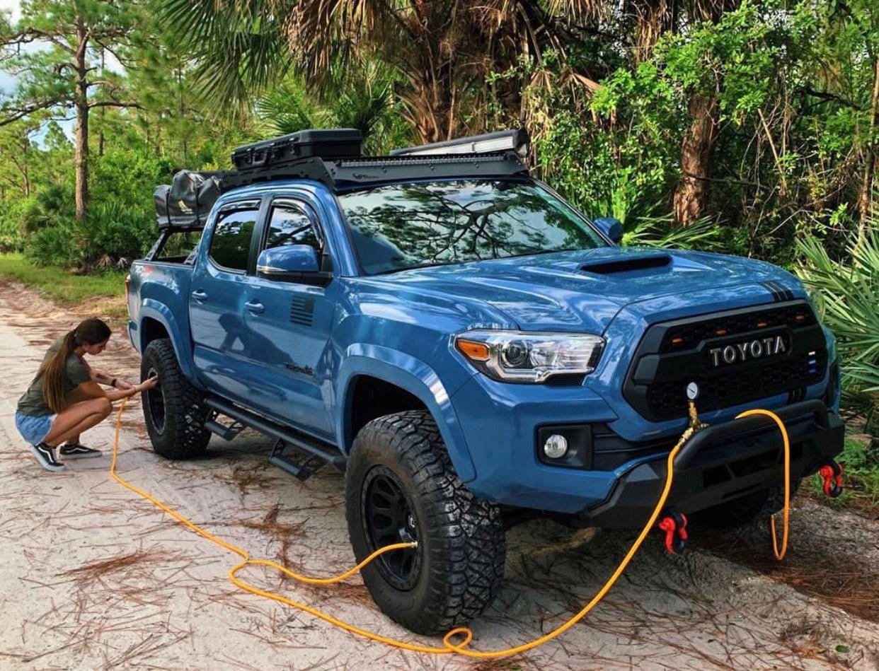 Tire truck shop air compressor