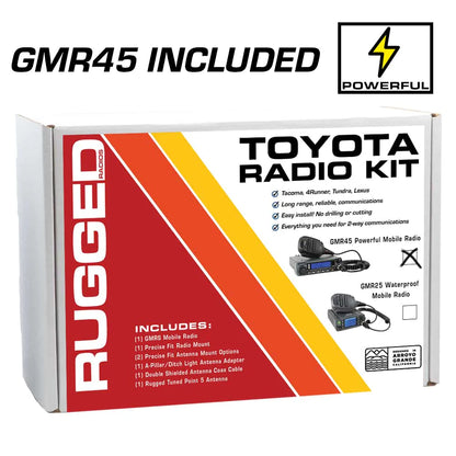 Rugged Radios Toyota/Lexus Radio Kit - with GMR45 POWER HOUSE Mobile Radio - Mid-Atlantic Off-Roading